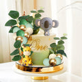 JeVenis Jungle Safari Animals Baby Shower Cake Decoration Wild One Topper by Deal US
