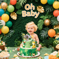 JeVenis Jungle Safari Animals Baby Shower Cake Decoration Wild One Topper by Deal US