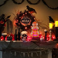 Axcoix Halloween Resin Stacked Pumpkin Decor Light Up Jack O Lantern Orange by Deal US
