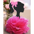 VeSidyHelo Party Centerpieces Girl Theme Glitter Pearls 3D Paper Flowers 4pcs by Deal US