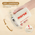 Livaprul 13oz White Stainless Steel Insulated Coffee Cup with Lid Christmas by Deal US
