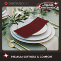 GUOYUANGLO Disposable Linen Feel Paper Napkins Green 12x17in 100 Pack by Deal US