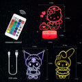 3D Cat Night Light for Kids Room LMHmlylf 16 Colors Remote Touch Lamp Gift by Deal US