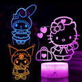 3D Cat Night Light for Kids Room LMHmlylf 16 Colors Remote Touch Lamp Gift by Deal US