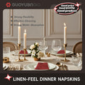 GUOYUANGLO Disposable Linen Feel Paper Napkins Green 12x17in 100 Pack by Deal US
