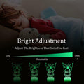 3D Cat Night Light for Kids Room LMHmlylf 16 Colors Remote Touch Lamp Gift by Deal US