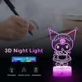 3D Cat Night Light for Kids Room LMHmlylf 16 Colors Remote Touch Lamp Gift by Deal US