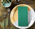 GUOYUANGLO Disposable Linen Feel Paper Napkins Green 12x17in 100 Pack by Deal US