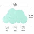Generic Silicone Cloud-Shaped Dish Drying Mat Heat-Resistant Mintcream by Deal US