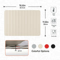 Li&Zhao Dish Drying Mat Foldable Heat Resistant Easy Clean Black by Deal US