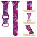 Acrbiutu Apple Watch Bands Silicone Sport Strap Starry Sky 38-45mm by Deal US