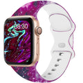 Acrbiutu Apple Watch Bands Silicone Sport Strap Starry Sky 38-45mm by Deal US