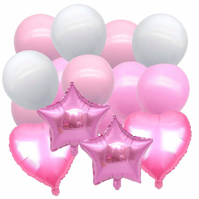 16pcs Girl Party Balloons Birthday Decorations Supplies Party Favors by Deal US