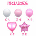 16pcs Girl Party Balloons Birthday Decorations Supplies Party Favors by Deal US