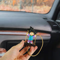 GONIAOCON Car Swing Ornament Purple Stainless Steel Rear View Mirror Decor by Deal US