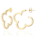 ETREM Clover Leaf 14K Gold Plated Lucky Clover Earrings Nickel Free Gold by Deal US