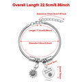 DlaeKua Silver Inspirational Bracelets for Women Motivational Quotes Gift by Deal US