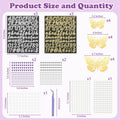 Mototo Graduation Cap Decorations Kit Purple Flowers Rhinestones Glitter DIY by Deal US