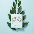 ETREM Clover Leaf 14K Gold Plated Lucky Clover Earrings Nickel Free Gold by Deal US