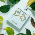 ETREM Clover Leaf 14K Gold Plated Lucky Clover Earrings Nickel Free Gold by Deal US