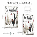 DWBGUO Decorative Rustic White Rooster 1 Gang Outlet Cover Plate by Deal US