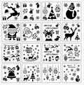 YuBoBo 16-Piece Reusable Christmas Drawing Stencils 5.9x5.9 Inch by Deal US