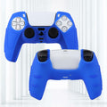YoRHa PS5 Controller Protective Skins Blue x2 with Thumb Grips x8 Plugs x8 by Deal US