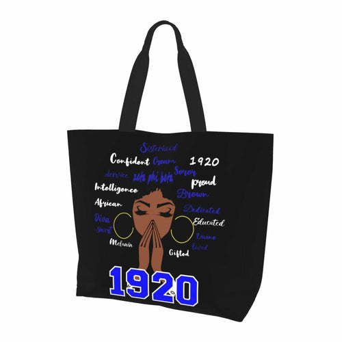 Generic Zeta 1920 Tote Bag Foldable Canvas Travel Shopping Storage Bag One Size by Deal US