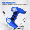 YoRHa PS5 Controller Protective Skins Blue x2 with Thumb Grips x8 Plugs x8 by Deal US