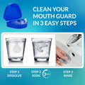 Stafenit Mouth Guard Teeth Protection Sports Clear EVA + 24 Cleaning Tablets by Deal US
