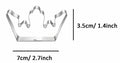 WJSYSHOP King Queen Crown Shaped Stainless Steel Cookie Cutter Crown-3 by Deal US