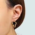 ETREM Clover Leaf 14K Gold Plated Lucky Clover Earrings Nickel Free Gold by Deal US