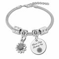 DlaeKua Silver Inspirational Bracelets for Women Motivational Quotes Gift by Deal US