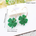 YYKITCHEN St Patrick's Day Shamrock Sunglasses Headband Earrings Green Acrylic by Deal US