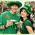 YYKITCHEN St Patrick's Day Shamrock Sunglasses Headband Earrings Green Acrylic by Deal US