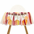 TUTOTU Our Little Pumpkin 1st One High Chair Banner Yellow Autumn Fall by Deal US
