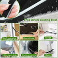AUDELN Crevice Cleaning Brush 6pcs Hard Bristle Shower Bathroom Tools by Deal US