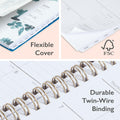 Blue Sky 2025 Weekly Monthly Planner 5x8 Wirebound Frosted Bakah Blue by Deal US