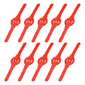 Uxcell 10pcs Plastic Trimmer Blades Replacement for Cordless Grass Cutter by Deal US