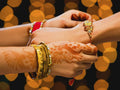 Rakhi for Brother Four Stone Rakhi Red Raksha Bandhan Rakhi for Bhabhi by Deal US