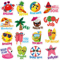 WESILY 50 PCS Summer Teacher Reward Waterproof Vinyl Stickers Cute Beach by Deal US