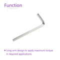 DMiotech 3/16" Hex Key Wrench L Shaped CR-V 2 Pack Aluminum 84mm by Deal US