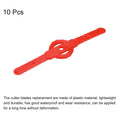 Uxcell 10pcs Plastic Trimmer Blades Replacement for Cordless Grass Cutter by Deal US