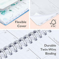 Blue Sky 2025 Weekly Monthly Planner Calendar 5x8 Flexible Cover Wirebound by Deal US