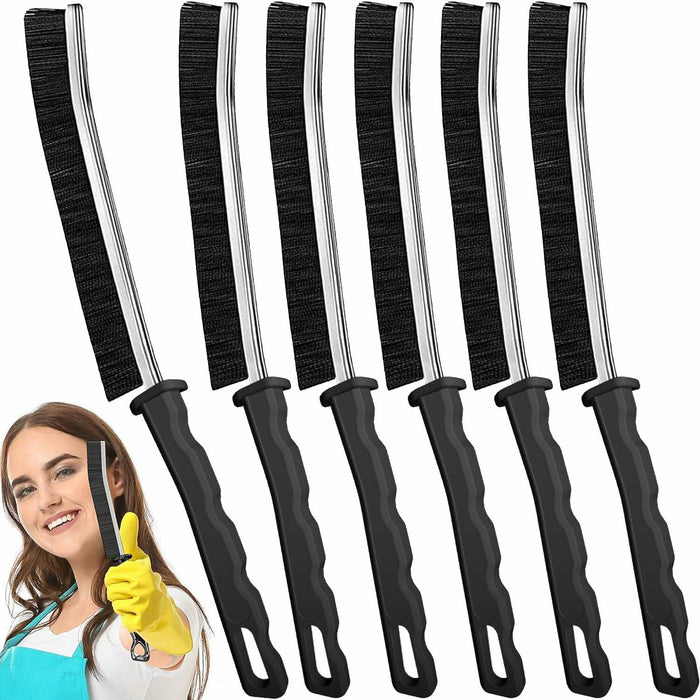 AUDELN Crevice Cleaning Brush 6pcs Hard Bristle Shower Bathroom Tools by Deal US