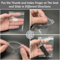 Aubeco 400pcs Clear 3x4in 2mil Plastic Jewelry Zip Bags Resealable by Deal US