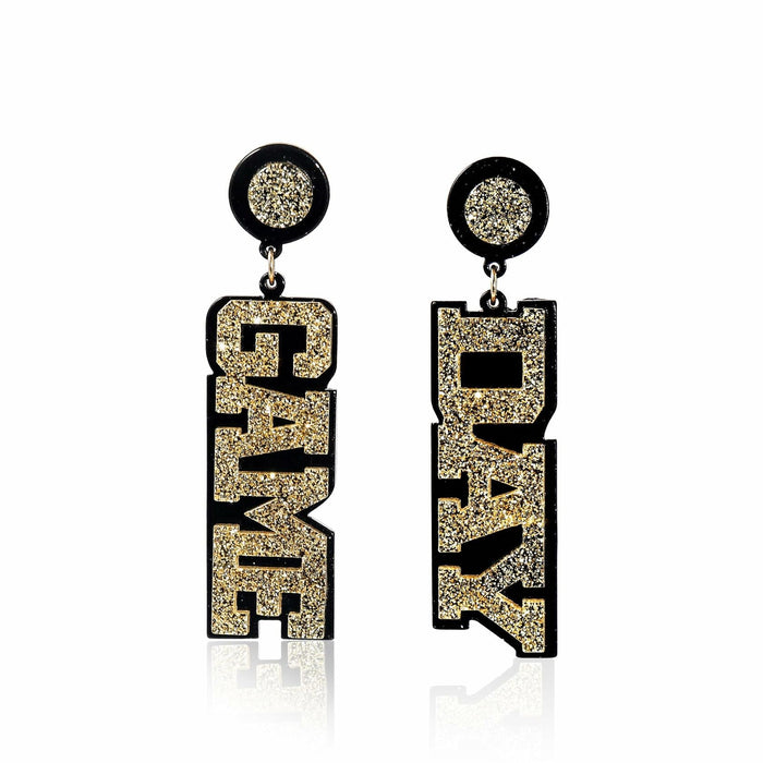 Fuqimanman2020 Acrylic Game Day Sports Letter Dangle Earrings Colorful by Deal US