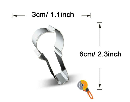 WJSYSHOP Angle Grinder Shape Cookie Cutter Stainless Steel Silver by Deal US