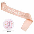 COLORFUL BLING Birthday Girl Satin Ribbon Button Pins Party Supplies by Deal US