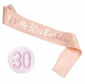 COLORFUL BLING Birthday Girl Satin Ribbon Button Pins Party Supplies by Deal US